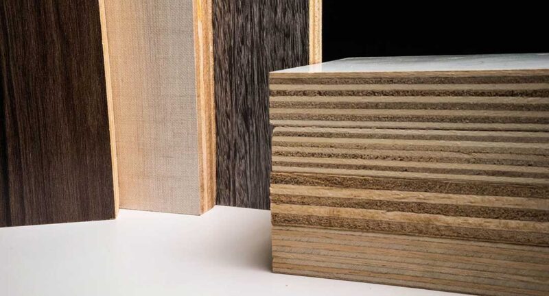 Ván ép phủ melamine có cấu tạo từ nhiều lớp veneer