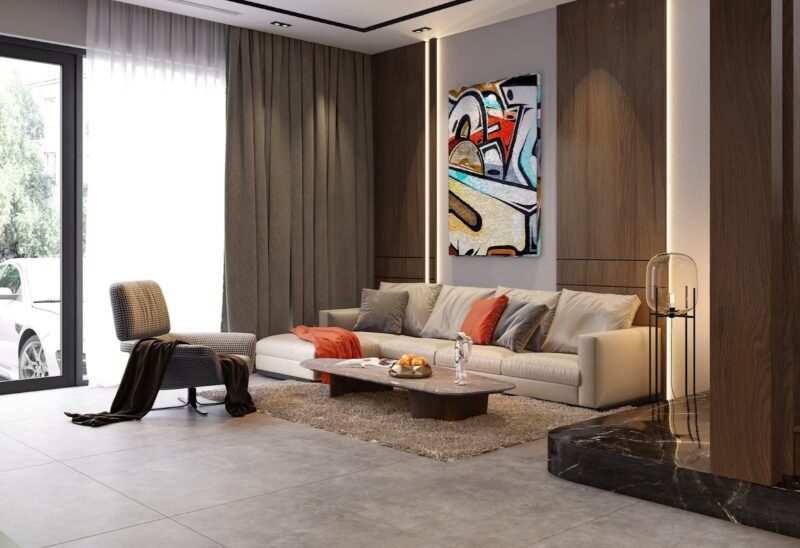 Ván ép phủ veneer thường được ứng dụng trong các công trình nội thất