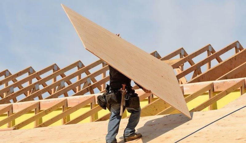 Ván ép kiến trúc được ứng dụng để định hình kết cấu nhà ở hoặc các công trình nhà cao tầng