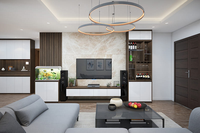 Thi công nội thất phòng khách 7