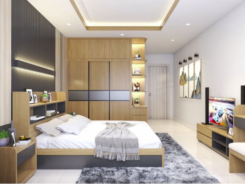 thi công nội thất phòng ngủ 7