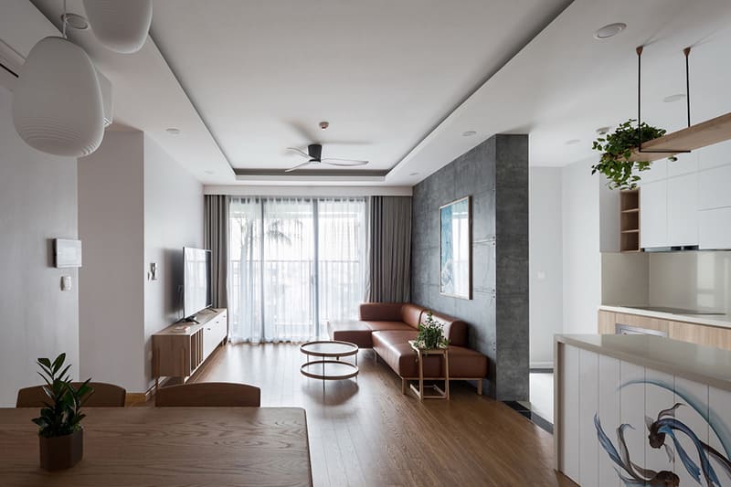 thiết kế phòng khách chung cư 1