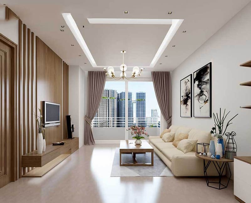 thiết kế phòng khách chung cư 12