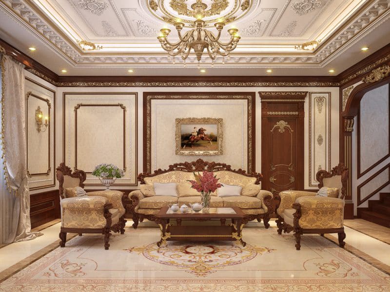 phòng khách cổ điển 7