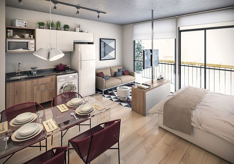 Thiết kế căn hộ studio 1