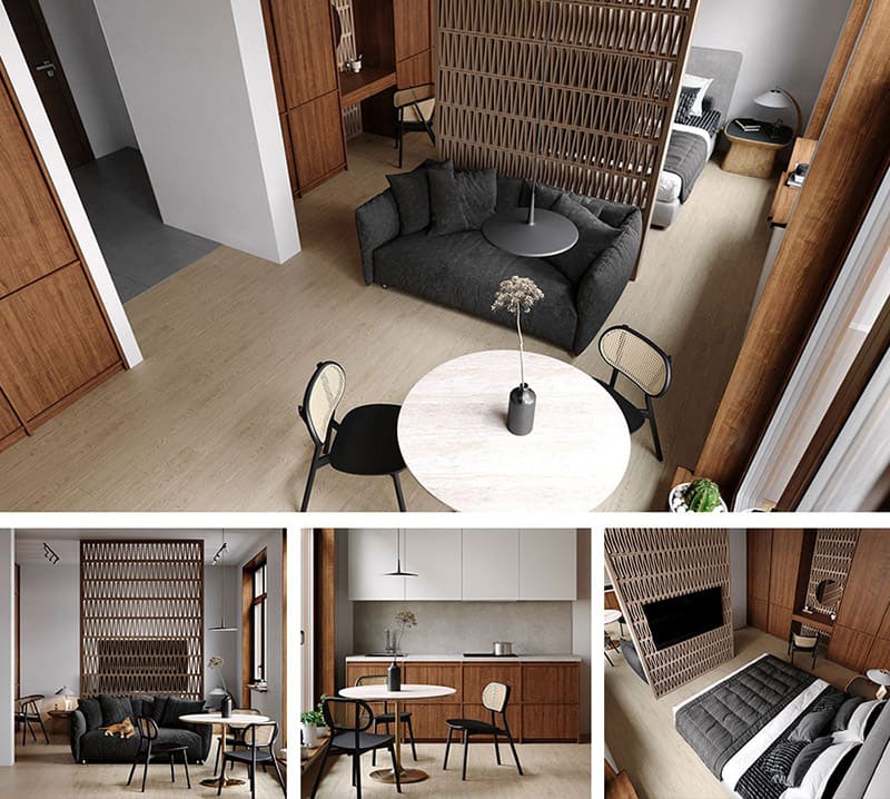 Thiết kế căn hộ studio 13
