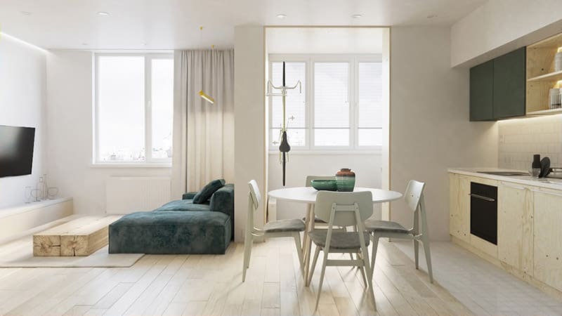 Thiết kế căn hộ studio 3