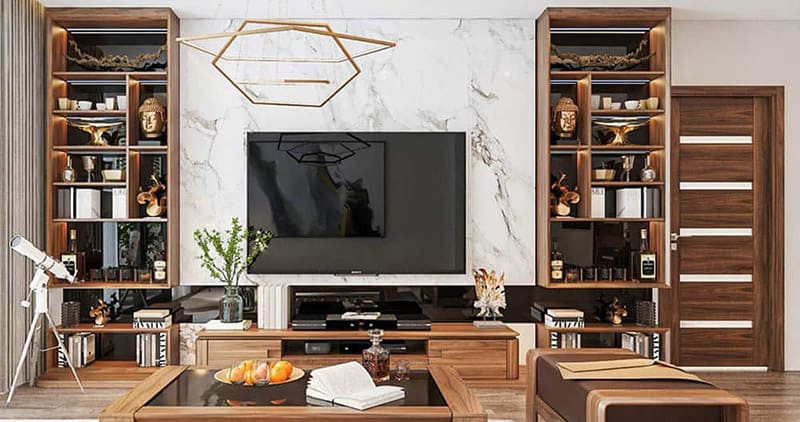 Thiết kế nội thất gỗ óc chó 2