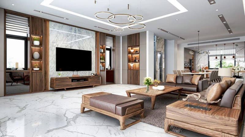 Thiết kế nội thất gỗ óc chó 4