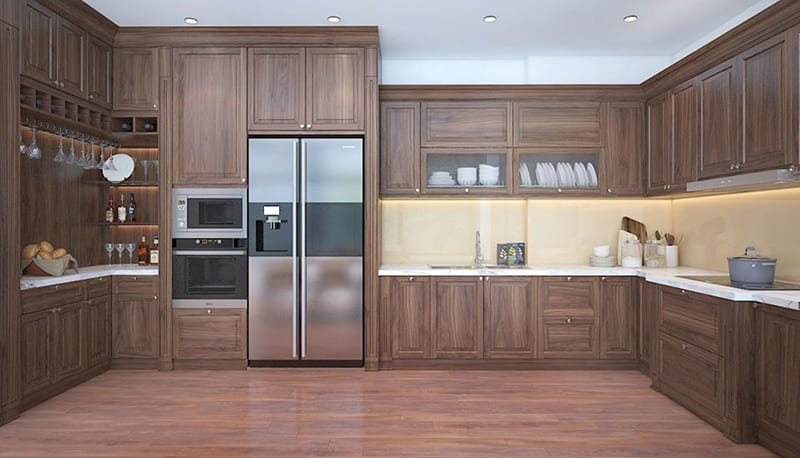 Thiết kế nội thất gỗ óc chó 8