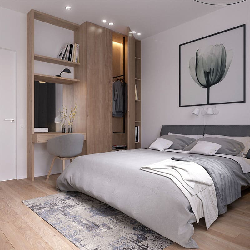 thiết kế phòng ngủ nhỏ 9m2 2