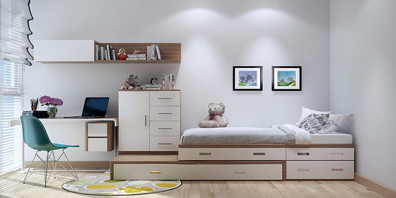 thiết kế phòng ngủ nhỏ 9m2 6