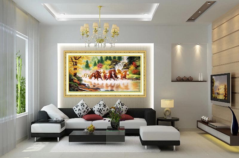 trang trí phòng khách 15m2 2