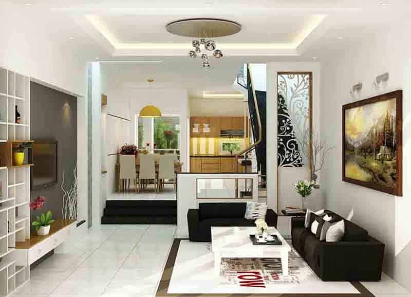trang trí phòng khách 15m2 3